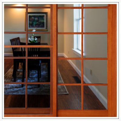 Cedar Colonial French Timber Sliding Doors
