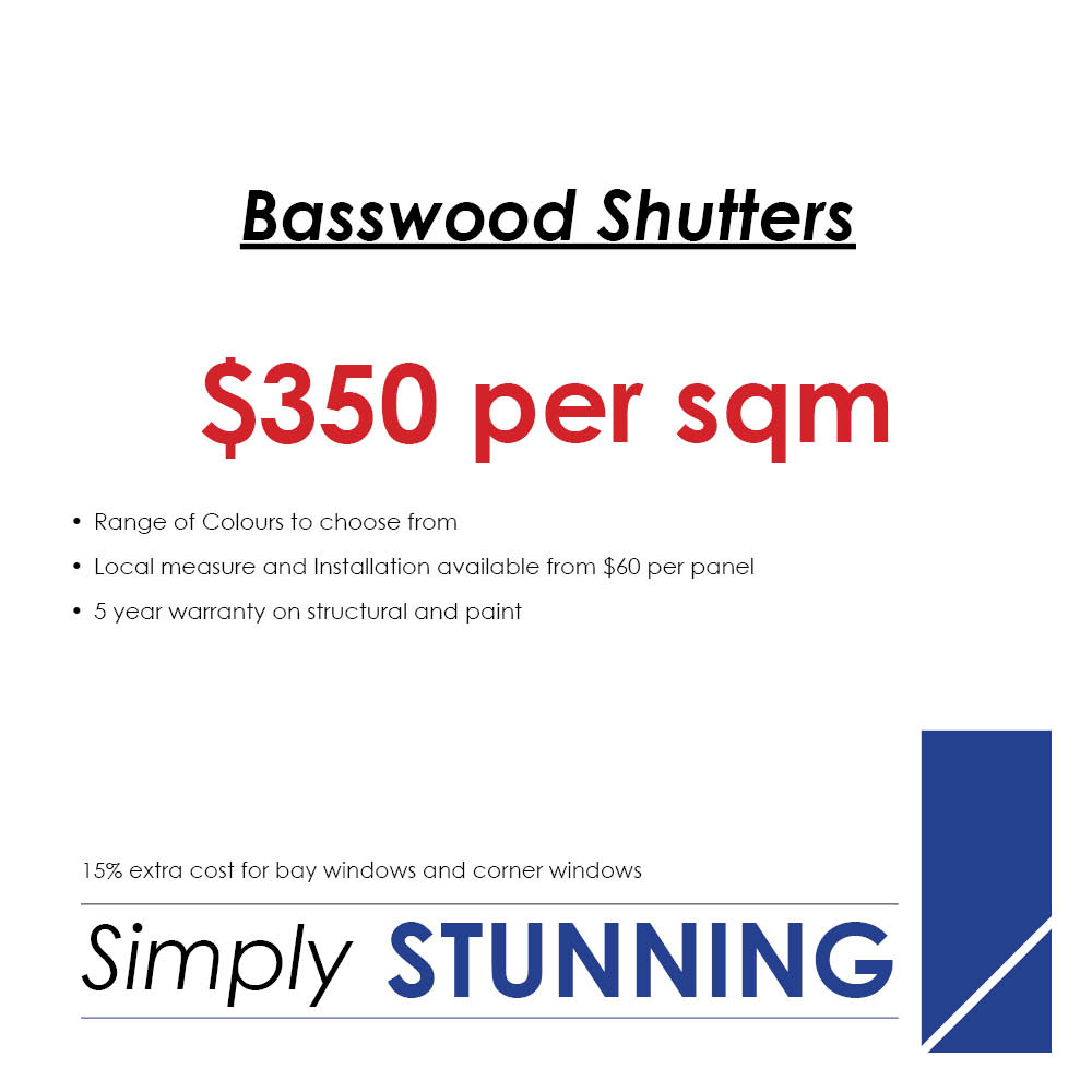 basswood shutter pricing