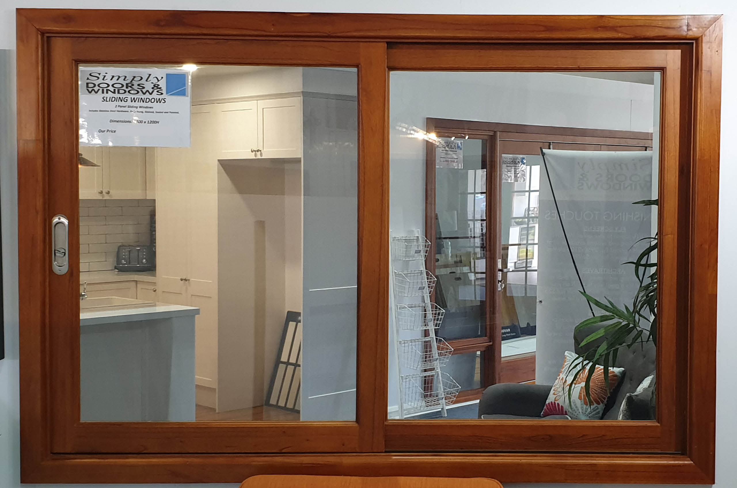 Solid Cedar Sliding Windows