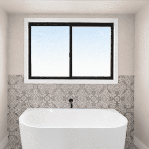 Aluminium Window with flyscreen